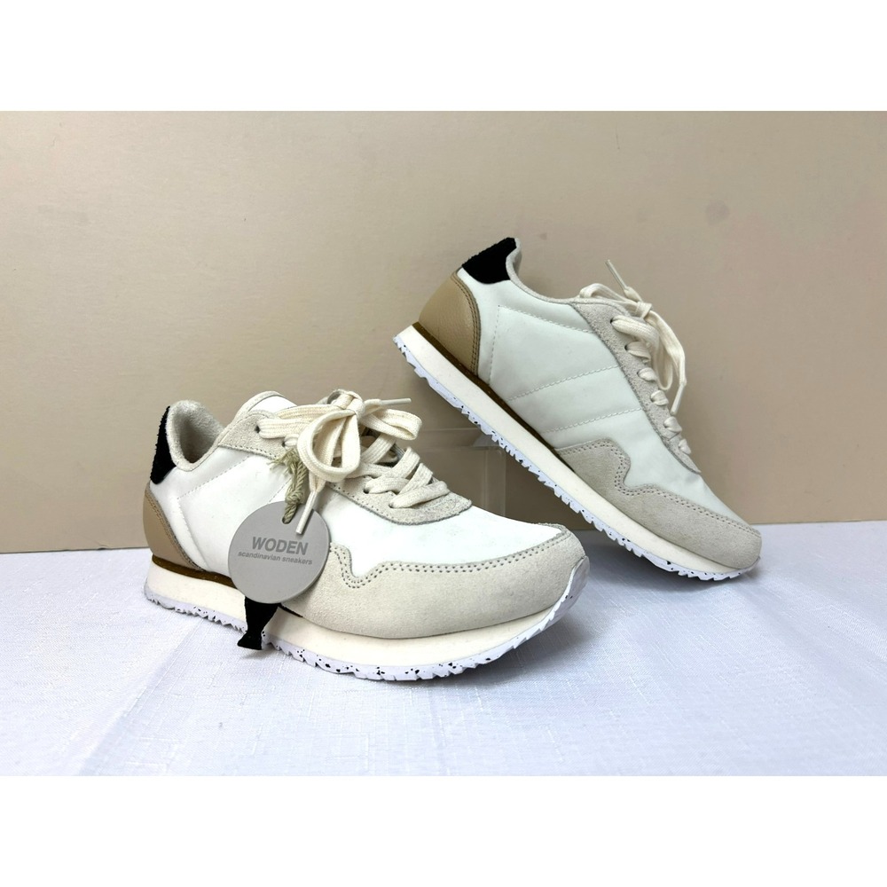 Woden‎ Nora III Sneaker Whisper White Low Top Grip Bottom Sole SZ 5.5